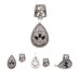 Scarf Ring - Interchangable - Casting Tear Drop - SR-OG00036ASJET